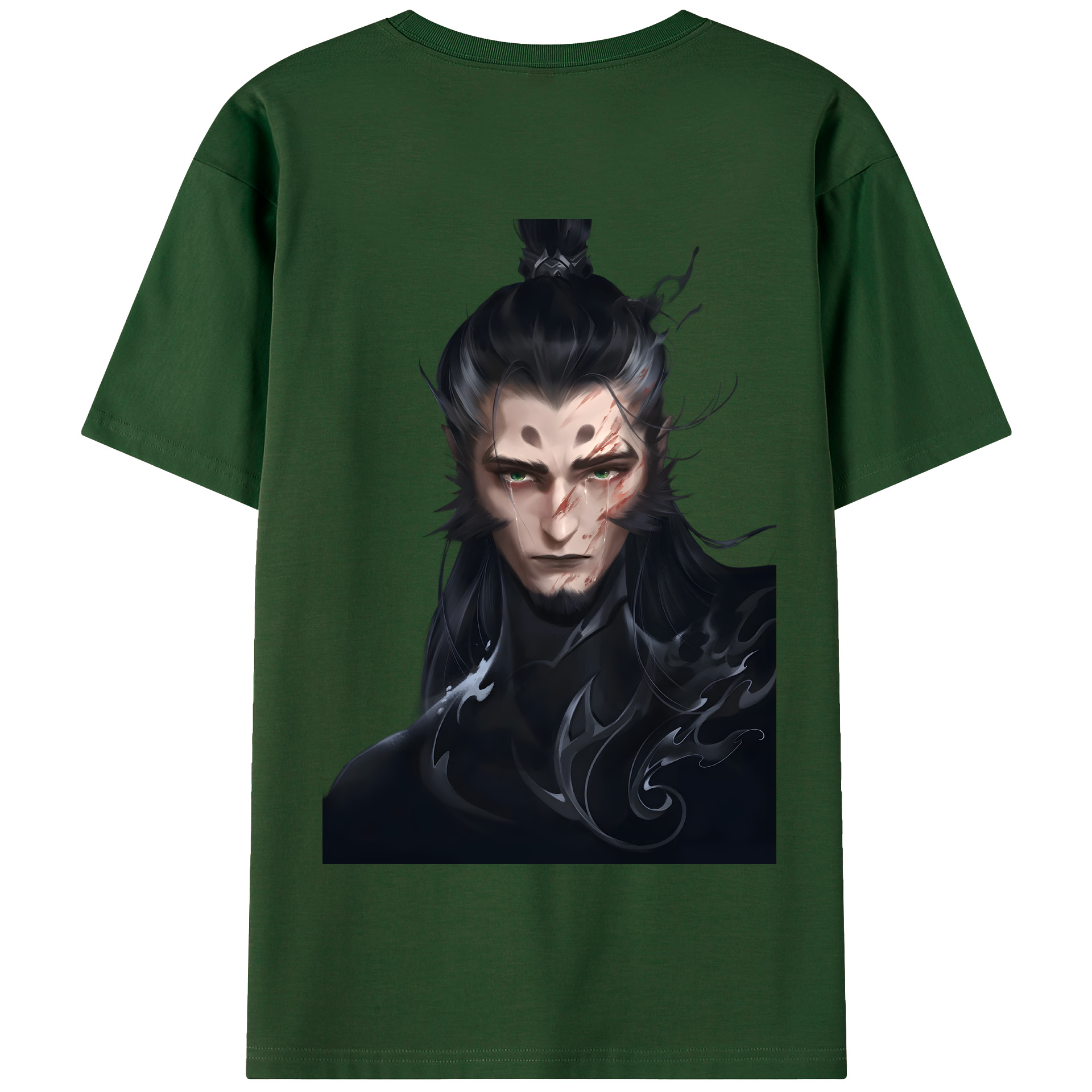 （画像用） Ne Zha 2 ナタ 魔童の大暴れ 綿100％半袖Tシャツ（背面プリント）